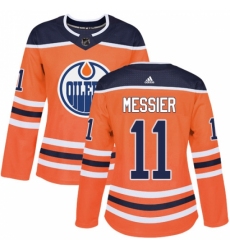 Women's Adidas Edmonton Oilers #11 Mark Messier Authentic Orange Home NHL Jersey Women's Adidas Edmonton Oilers #11 Mark Messier Authentic Orange Home NHL Jersey