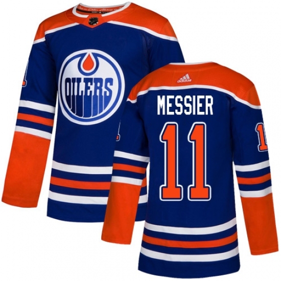 Youth Adidas Edmonton Oilers #11 Mark Messier Authentic Royal Blue Alternate NHL Jersey Youth Adidas Edmonton Oilers #11 Mark Messier Authentic Royal Blue Alternate NHL Jersey