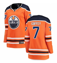Women's Edmonton Oilers #7 Paul Coffey Fanatics Branded Orange Home Breakaway NHL Jersey Women's Edmonton Oilers #7 Paul Coffey Fanatics Branded Orange Home Breakaway NHL Jersey