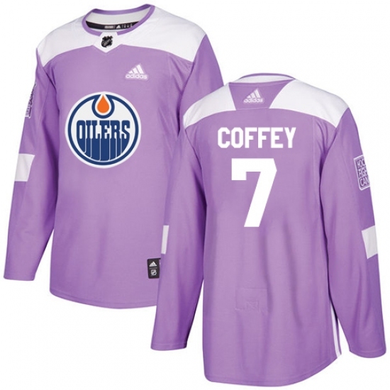 Youth Adidas Edmonton Oilers #7 Paul Coffey Authentic Purple Fights Cancer Practice NHL Jersey Youth Adidas Edmonton Oilers #7 Paul Coffey Authentic Purple Fights Cancer Practice NHL Jersey