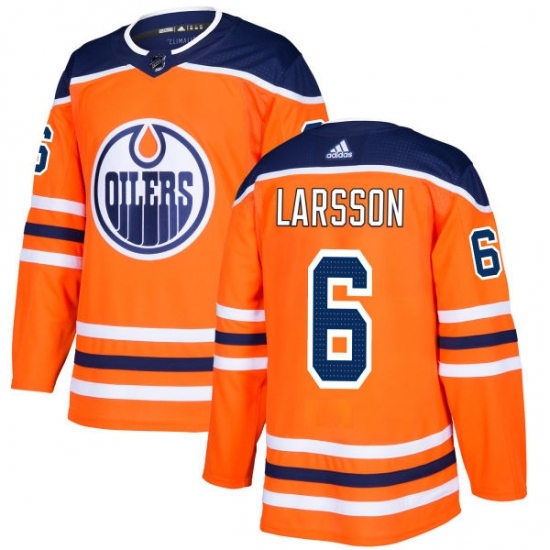 Youth Adidas Edmonton Oilers #6 Adam Larsson Authentic Orange Home NHL Jersey Youth Adidas Edmonton Oilers #6 Adam Larsson Authentic Orange Home NHL Jersey