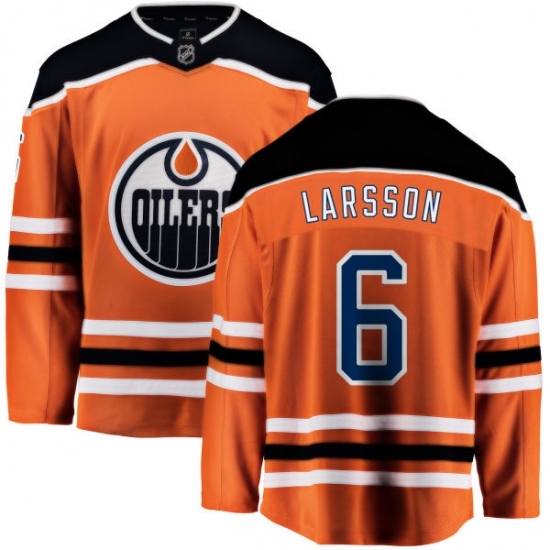 Youth Edmonton Oilers #6 Adam Larsson Fanatics Branded Orange Home Breakaway NHL Jersey Youth Edmonton Oilers #6 Adam Larsson Fanatics Branded Orange Home Breakaway NHL Jersey