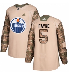 Youth Adidas Edmonton Oilers #5 Mark Fayne Authentic Camo Veterans Day Practice NHL Jersey Youth Adidas Edmonton Oilers #5 Mark Fayne Authentic Camo Veterans Day Practice NHL Jersey