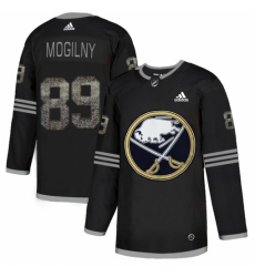 Men's Adidas Buffalo Sabres #89 Alexander Mogilny Black Authentic Classic Stitched NHL Jersey