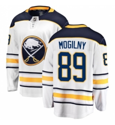 Men's Buffalo Sabres #89 Alexander Mogilny Fanatics Branded White Away Breakaway NHL Jersey