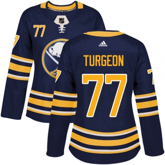 Women's Adidas Buffalo Sabres #77 Pierre Turgeon Premier Navy Blue Home NHL Jersey Women's Adidas Buffalo Sabres #77 Pierre Turgeon Premier Navy Blue Home NHL Jersey
