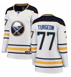 Women's Buffalo Sabres #77 Pierre Turgeon Fanatics Branded White Away Breakaway NHL Jersey Women's Buffalo Sabres #77 Pierre Turgeon Fanatics Branded White Away Breakaway NHL Jersey
