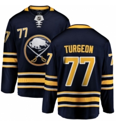 Youth Buffalo Sabres #77 Pierre Turgeon Fanatics Branded Navy Blue Home Breakaway NHL Jersey Youth Buffalo Sabres #77 Pierre Turgeon Fanatics Branded Navy Blue Home Breakaway NHL Jersey