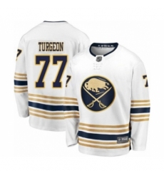 Youth Buffalo Sabres #77 Pierre Turgeon Fanatics Branded White 50th Season Breakaway Hockey Jersey