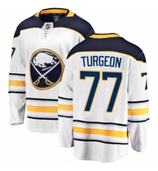 Youth Buffalo Sabres #77 Pierre Turgeon Fanatics Branded White Away Breakaway NHL Jersey Youth Buffalo Sabres #77 Pierre Turgeon Fanatics Branded White Away Breakaway NHL Jersey