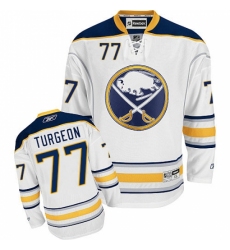 Youth Reebok Buffalo Sabres #77 Pierre Turgeon Authentic White Away NHL Jersey