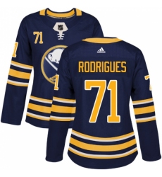 Women's Adidas Buffalo Sabres #71 Evan Rodrigues Premier Navy Blue Home NHL Jersey Women's Adidas Buffalo Sabres #71 Evan Rodrigues Premier Navy Blue Home NHL Jersey