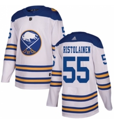 Men's Adidas Buffalo Sabres #55 Rasmus Ristolainen Authentic White 2018 Winter Classic NHL Jersey Men's Adidas Buffalo Sabres #55 Rasmus Ristolainen Authentic White 2018 Winter Classic NHL Jersey