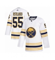 Men's Buffalo Sabres #55 Rasmus Ristolainen Authentic White 50th Season Hockey Jersey
