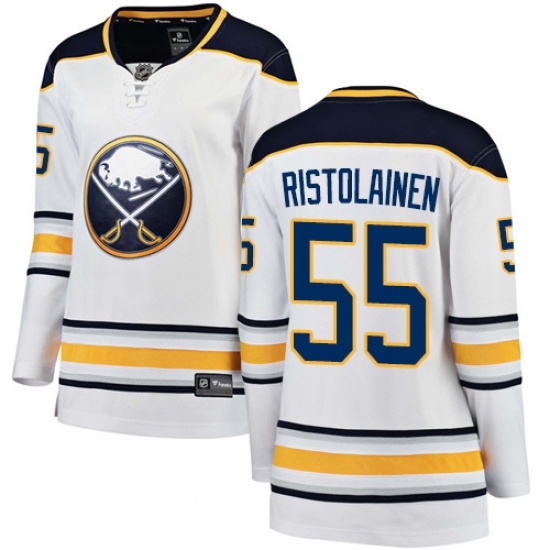 Women's Buffalo Sabres #55 Rasmus Ristolainen Fanatics Branded White Away Breakaway NHL Jersey Women's Buffalo Sabres #55 Rasmus Ristolainen Fanatics Branded White Away Breakaway NHL Jersey