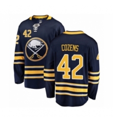 Men's Buffalo Sabres #42 Dylan Cozens Fanatics Branded Navy Blue Home Breakaway Hockey Jersey