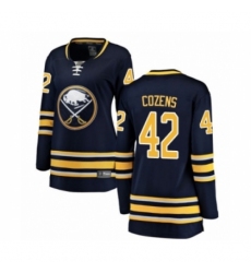 Women's Buffalo Sabres #42 Dylan Cozens Fanatics Branded Navy Blue Home Breakaway Hockey Jersey