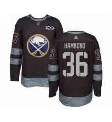 Men's Buffalo Sabres #36 Andrew Hammond Authentic Black 1917-2017 100th Anniversary Hockey Jersey