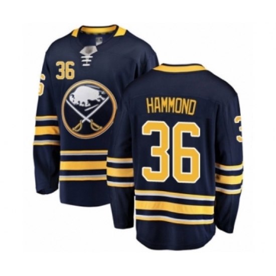 Men's Buffalo Sabres #36 Andrew Hammond Fanatics Branded Navy Blue Home Breakaway Hockey Jersey Men's Buffalo Sabres #36 Andrew Hammond Fanatics Branded Navy Blue Home Breakaway Hockey Jersey