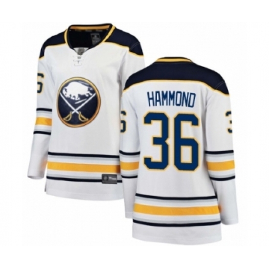 Women's Buffalo Sabres #36 Andrew Hammond Fanatics Branded White Away Breakaway Hockey Jersey Women's Buffalo Sabres #36 Andrew Hammond Fanatics Branded White Away Breakaway Hockey Jersey