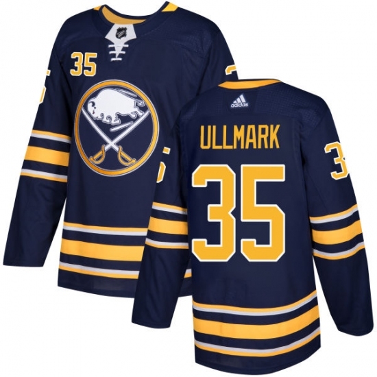 Men's Adidas Buffalo Sabres #35 Linus Ullmark Authentic Navy Blue Home NHL Jersey Men's Adidas Buffalo Sabres #35 Linus Ullmark Authentic Navy Blue Home NHL Jersey