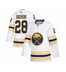 Youth Buffalo Sabres #28 Zemgus Girgensons Authentic White 50th Season Hockey Jersey