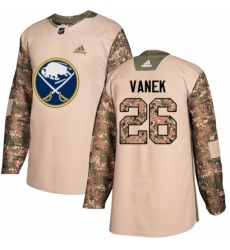 Men's Adidas Buffalo Sabres #26 Thomas Vanek Authentic Camo Veterans Day Practice NHL Jersey