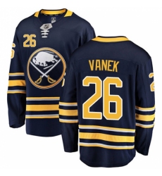 Men's Buffalo Sabres #26 Thomas Vanek Fanatics Branded Navy Blue Home Breakaway NHL Jersey