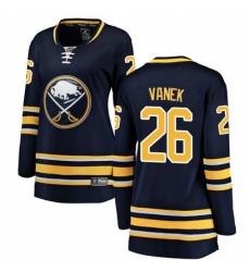 Women's Buffalo Sabres #26 Thomas Vanek Fanatics Branded Navy Blue Home Breakaway NHL Jersey