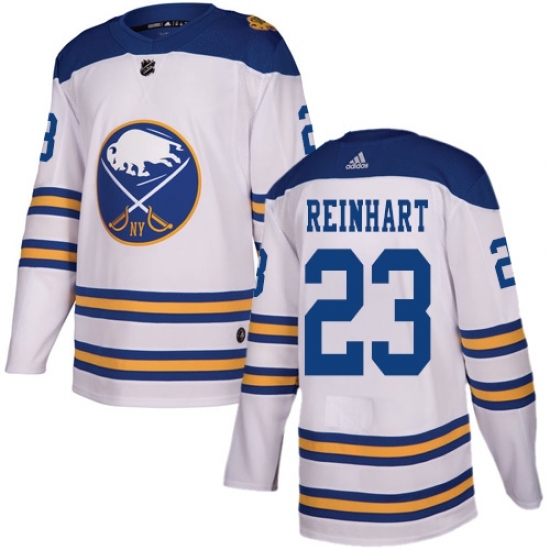 Men's Adidas Buffalo Sabres #23 Sam Reinhart Authentic White 2018 Winter Classic NHL Jersey Men's Adidas Buffalo Sabres #23 Sam Reinhart Authentic White 2018 Winter Classic NHL Jersey