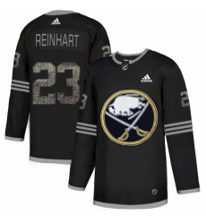 Men's Adidas Buffalo Sabres #23 Sam Reinhart Black Authentic Classic Stitched NHL Jersey