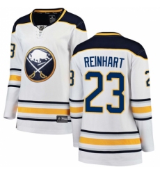 Women's Buffalo Sabres #23 Sam Reinhart Fanatics Branded White Away Breakaway NHL Jersey
