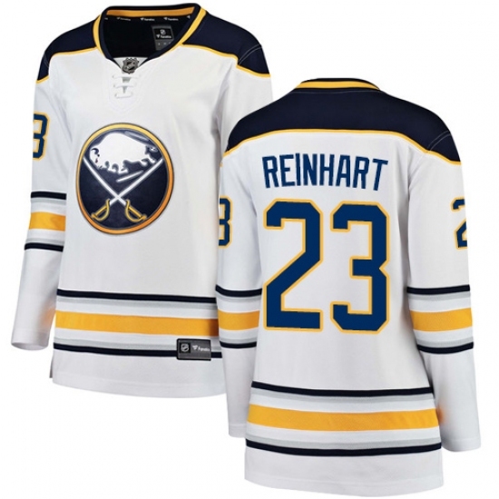 Women's Buffalo Sabres #23 Sam Reinhart Fanatics Branded White Away Breakaway NHL Jersey Women's Buffalo Sabres #23 Sam Reinhart Fanatics Branded White Away Breakaway NHL Jersey