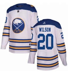 Men's Adidas Buffalo Sabres #20 Scott Wilson Authentic White 2018 Winter Classic NHL Jersey