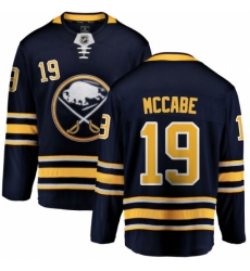 Men's Buffalo Sabres #19 Jake McCabe Fanatics Branded Navy Blue Home Breakaway NHL Jersey Men's Buffalo Sabres #19 Jake McCabe Fanatics Branded Navy Blue Home Breakaway NHL Jersey