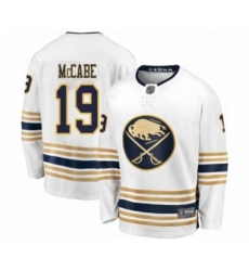 Men's Buffalo Sabres #19 Jake McCabe Fanatics Branded White 50th Season Breakaway Hockey Jersey
