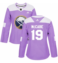 Women's Adidas Buffalo Sabres #19 Jake McCabe Authentic Purple Fights Cancer Practice NHL Jersey Women's Adidas Buffalo Sabres #19 Jake McCabe Authentic Purple Fights Cancer Practice NHL Jersey