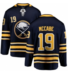 Youth Buffalo Sabres #19 Jake McCabe Fanatics Branded Navy Blue Home Breakaway NHL Jersey