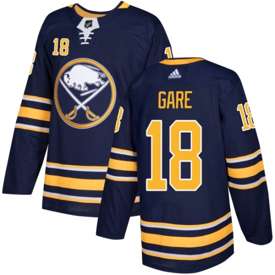 Men's Adidas Buffalo Sabres #18 Danny Gare Premier Navy Blue Home NHL Jersey Men's Adidas Buffalo Sabres #18 Danny Gare Premier Navy Blue Home NHL Jersey