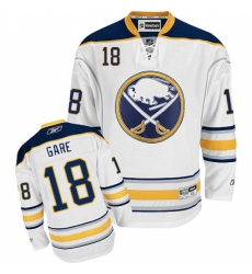 Women's Reebok Buffalo Sabres #18 Danny Gare Authentic White Away NHL Jersey