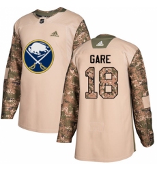 Youth Adidas Buffalo Sabres #18 Danny Gare Authentic Camo Veterans Day Practice NHL Jersey