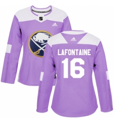 Women's Adidas Buffalo Sabres #16 Pat Lafontaine Authentic Purple Fights Cancer Practice NHL Jersey Women's Adidas Buffalo Sabres #16 Pat Lafontaine Authentic Purple Fights Cancer Practice NHL Jersey