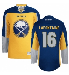 Women's Reebok Buffalo Sabres #16 Pat Lafontaine Authentic Gold Third NHL Jersey