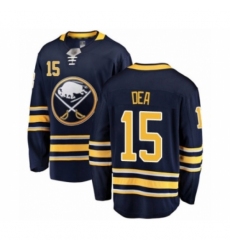 Youth Buffalo Sabres #15 Jean-Sebastien Dea Fanatics Branded Navy Blue Home Breakaway Hockey Jersey