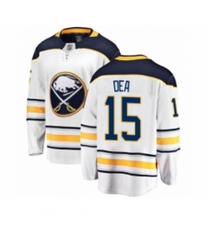 Youth Buffalo Sabres #15 Jean-Sebastien Dea Fanatics Branded White Away Breakaway Hockey Jersey Youth Buffalo Sabres #15 Jean-Sebastien Dea Fanatics Branded White Away Breakaway Hockey Jersey