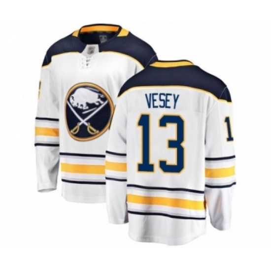 Men's Buffalo Sabres #13 Jimmy Vesey Fanatics Branded White Away Breakaway Hockey Jersey Men's Buffalo Sabres #13 Jimmy Vesey Fanatics Branded White Away Breakaway Hockey Jersey