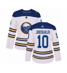 Women's Buffalo Sabres #10 Henri Jokiharju Authentic White 2018 Winter Classic Hockey Jersey