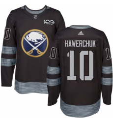 Men's Adidas Buffalo Sabres #10 Dale Hawerchuk Premier Black 1917-2017 100th Anniversary NHL Jersey