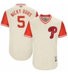 Men's Majestic Philadelphia Phillies #5 Nick Williams 