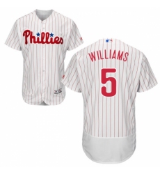 Men's Majestic Philadelphia Phillies #5 Nick Williams White Flexbase Authentic Collection MLB Jersey